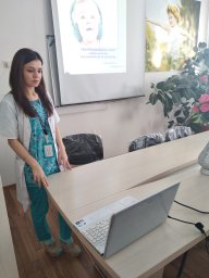 1 марта в актовом зале нашей поликлиники прошла презентация проекта врача-сурдолога Наурузовой Э., п 0